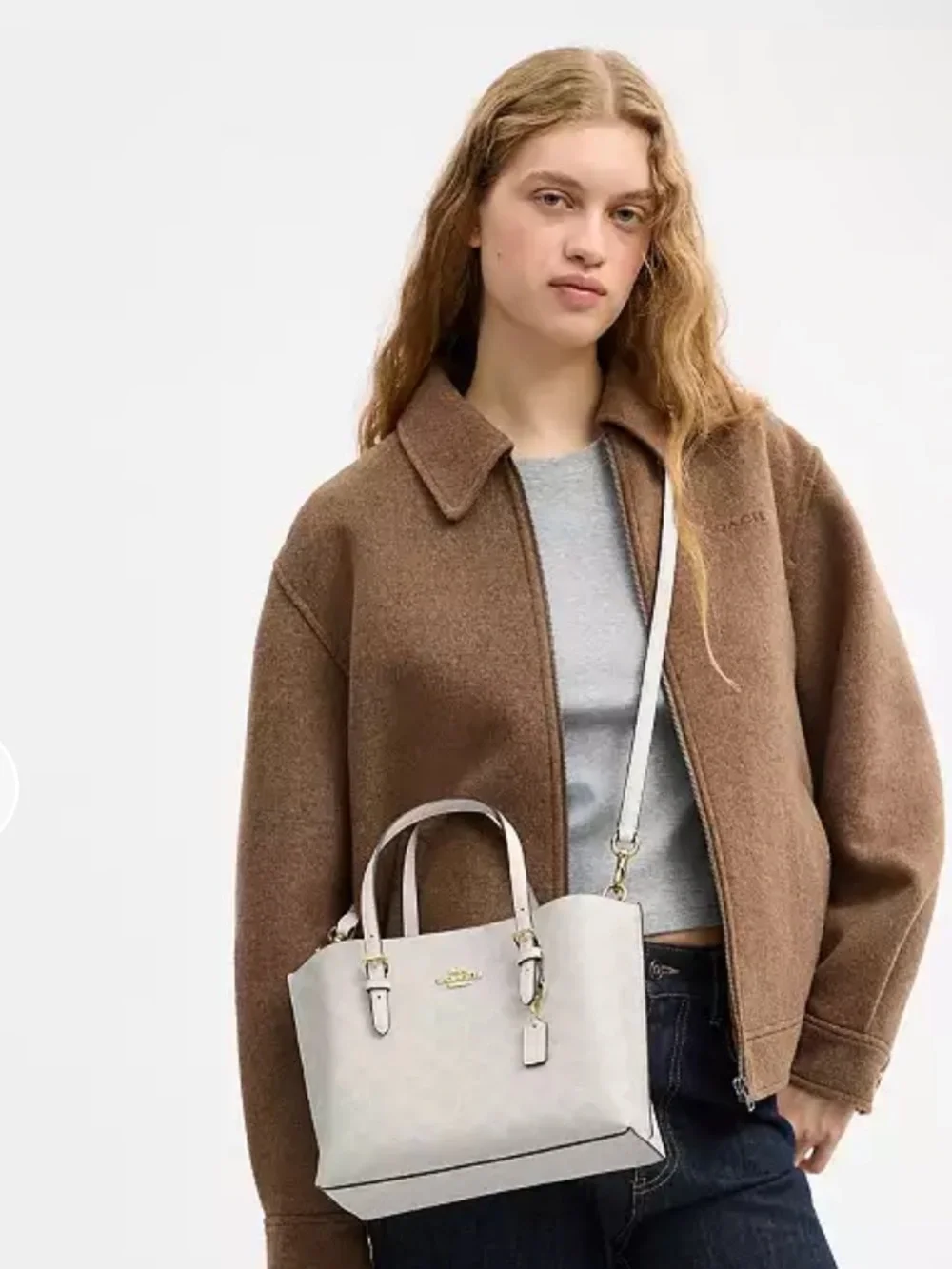 Coach Mollie Tote Bag 25 In Signature Canvas